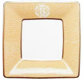 Тарелка для закусок "Lizzard gold 2"