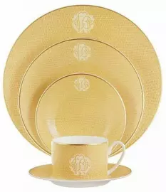 Тарелка для закусок "Lizzard gold 2"