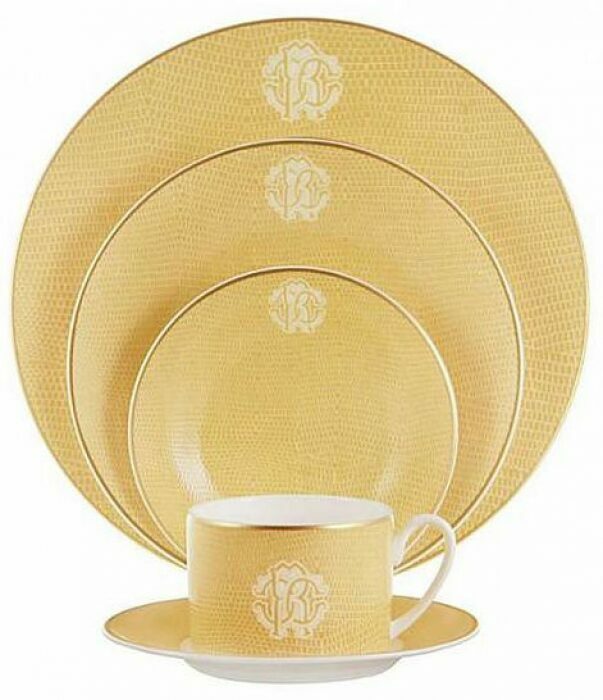 Snack plate "Lizzard gold 2"