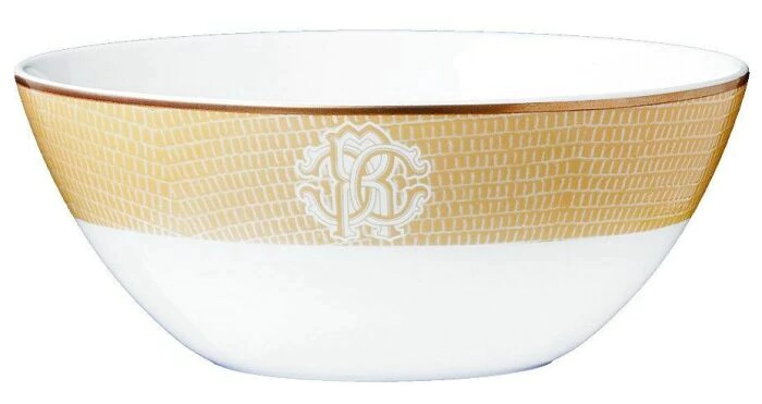 Soup bowl "Lizzard gold"