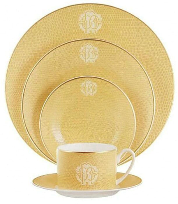 Lizzard gold bowl