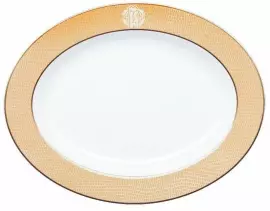 Блюдо овальное "Lizzard gold"
