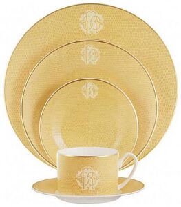 Oval dish "Lizzard gold"