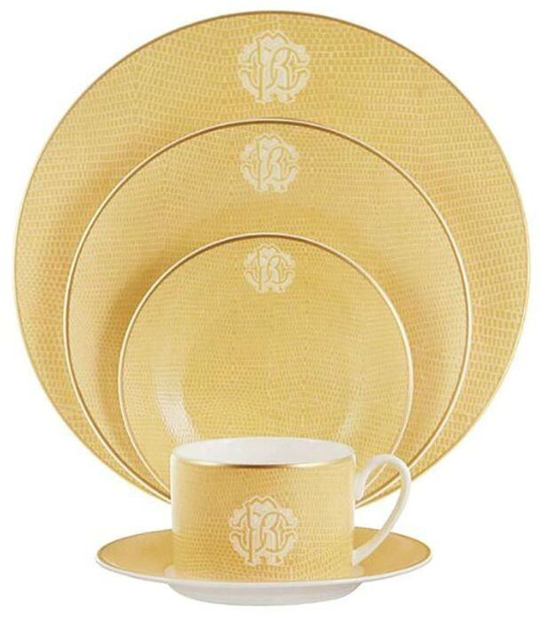 Bread plate "Lizzard gold"