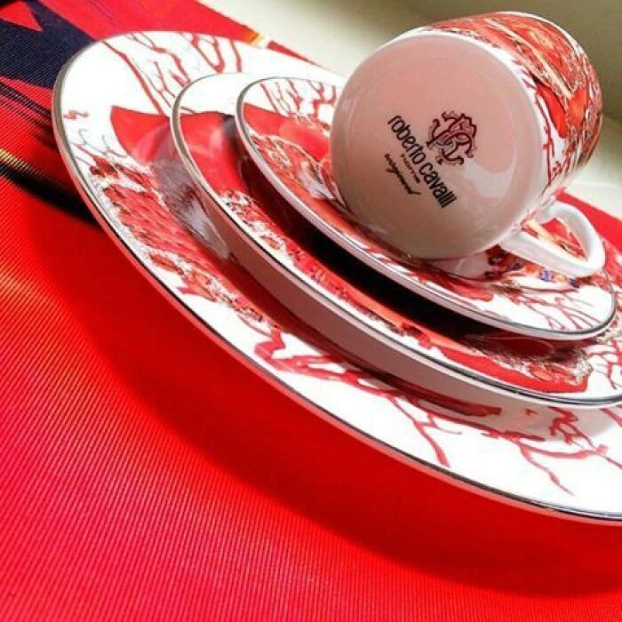 Rose jewel bread plate