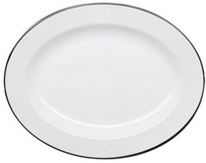 Oval dish "Lizzard platin"