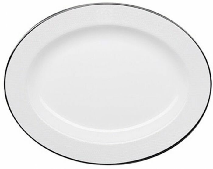 Oval dish "Lizzard platin"