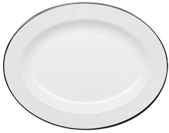 Oval dish "Lizzard platin"