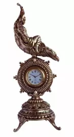 Авторская бронзовая скульптура "Часы Фортуна"