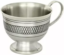 Кофейная чашка из серебра "Фамильная"