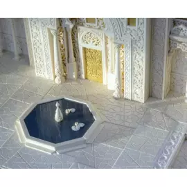 Настольный набор из бивня мамонта "Восточный дворец"