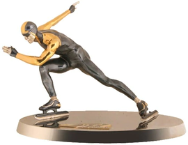 Statuette "Skater in a straight line"