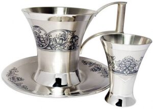 Кофейно-ликерный набор из серебра "Рассвет"