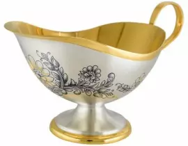 Соусник из серебра "Астра"