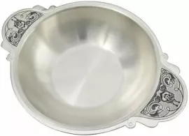 Тарелочка детская из серебра "Белочка"