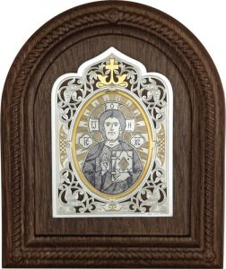 Икона из серебра "Господь Вседержитель"