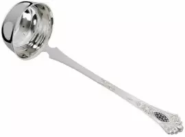 Ложка для разлива супа серебряная "Цветок"