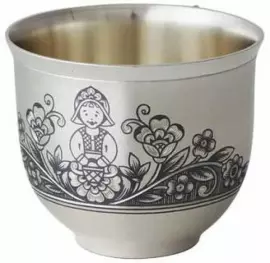 Чашка детская из серебра "Красная шапочка"