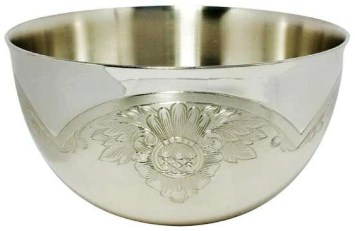 A vase for caviar made of silver