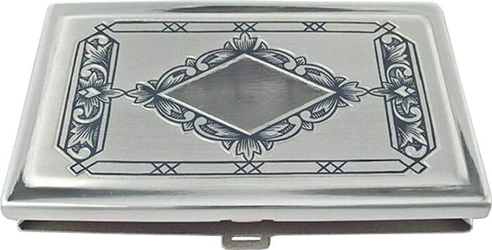Визитница из серебра "Ромб"