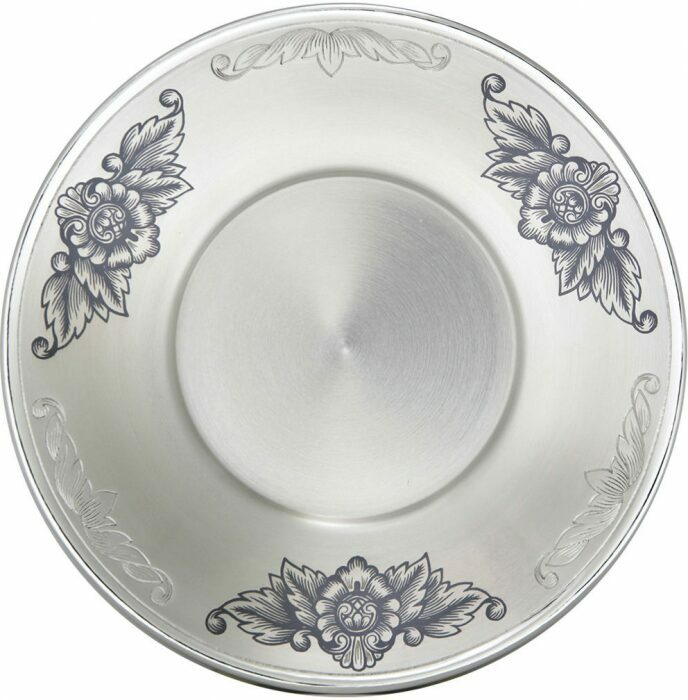 Silver tea saucer