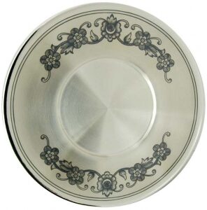 Silver saucer "Cheerfulness"