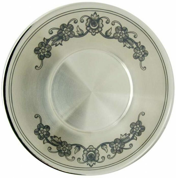 Silver saucer "Cheerfulness"
