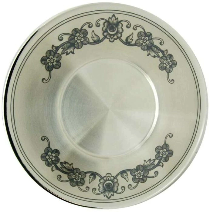 Silver saucer "Cheerfulness"