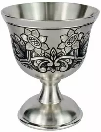 Silver glass "Sunflowers"