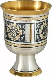 Чарка из серебра "Пионы"