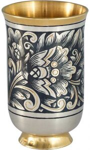 Чарка из серебра "Тюльпаны"