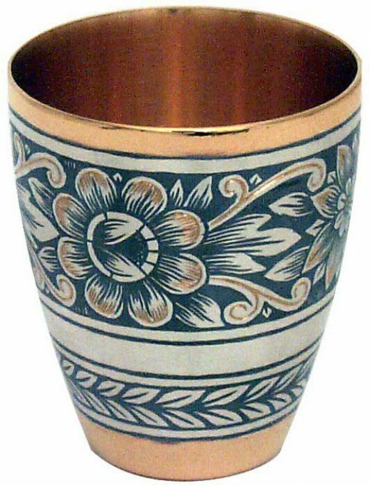 Стопка из серебра "Цветущий бутон"