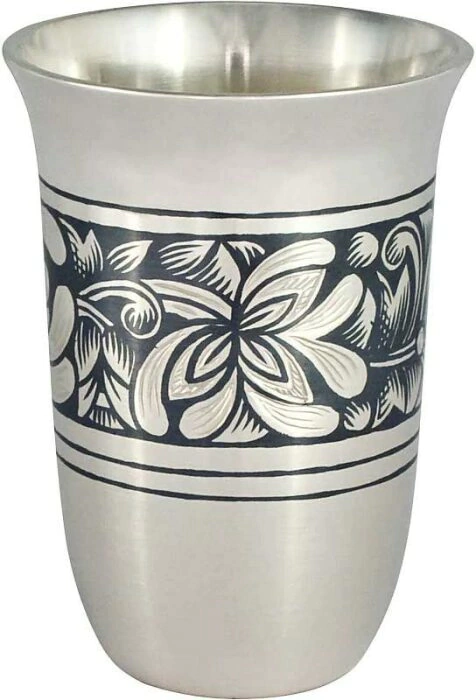Liqueur glass made of silver "Blooming"