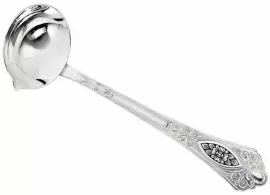 Ложка серебряная для соуса "Цветок"