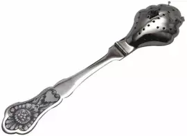 Ложка для заварки из серебра "Хризантема"