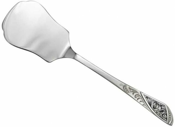 Silver "Snowdrop" cake spatula