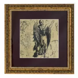 Картина на сусальном золоте "Знак Зодиака Дева"