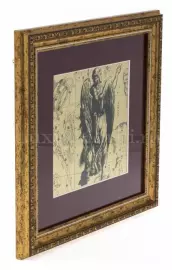 Картина на сусальном золоте "Знак Зодиака Дева"