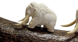 The composition of the mammoth tusk "Three mammoths"