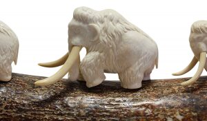 The composition of the mammoth tusk "Three mammoths"