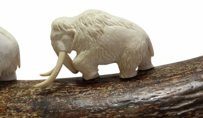 The composition of the mammoth tusk "Three mammoths"