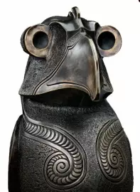 The author's bronze sculpture "The Sumerian Sage"