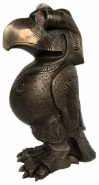 The author's bronze sculpture "The Sumerian Sage"