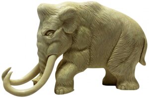 Mammoth tusk sculpture "Mastodon"