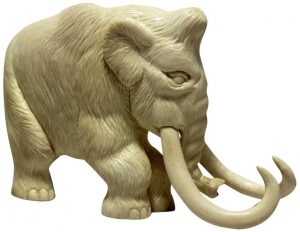 Mammoth tusk sculpture "Mastodon"