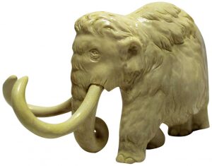 Mammoth tusk sculpture "Giant"