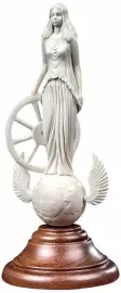 Mammoth tusk sculpture "Wheel of Fortune"
