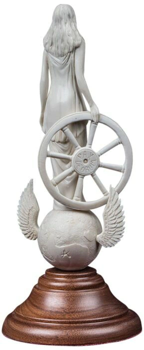 Mammoth tusk sculpture "Wheel of Fortune"