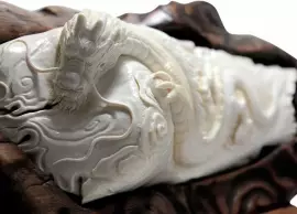 Композиция из бивня мамонта "Небесный дракон"