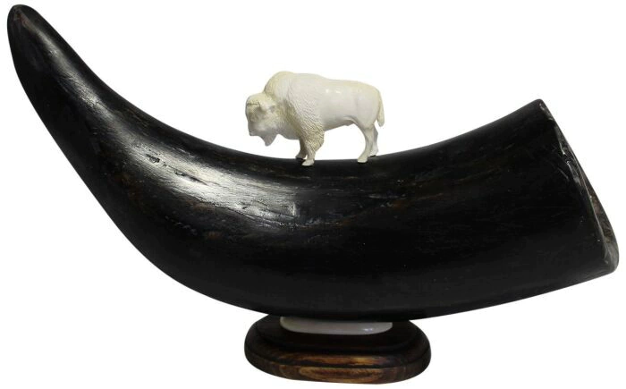 The composition of the mammoth tusk "Ancient buffalo"